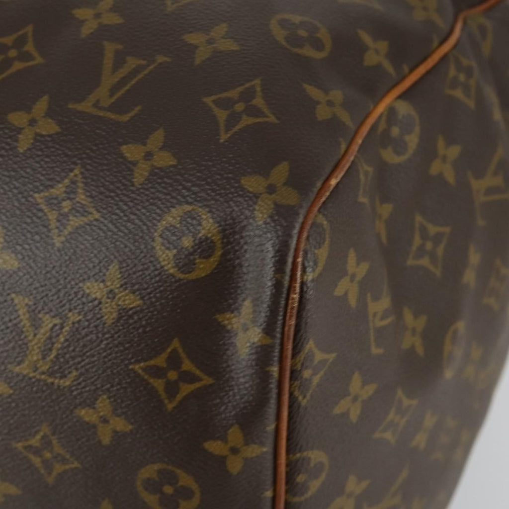 Louis Vuitton Keepall Bag Monogram Canvas Brown Canvas Travel Bag Bag (Pre-Owned)