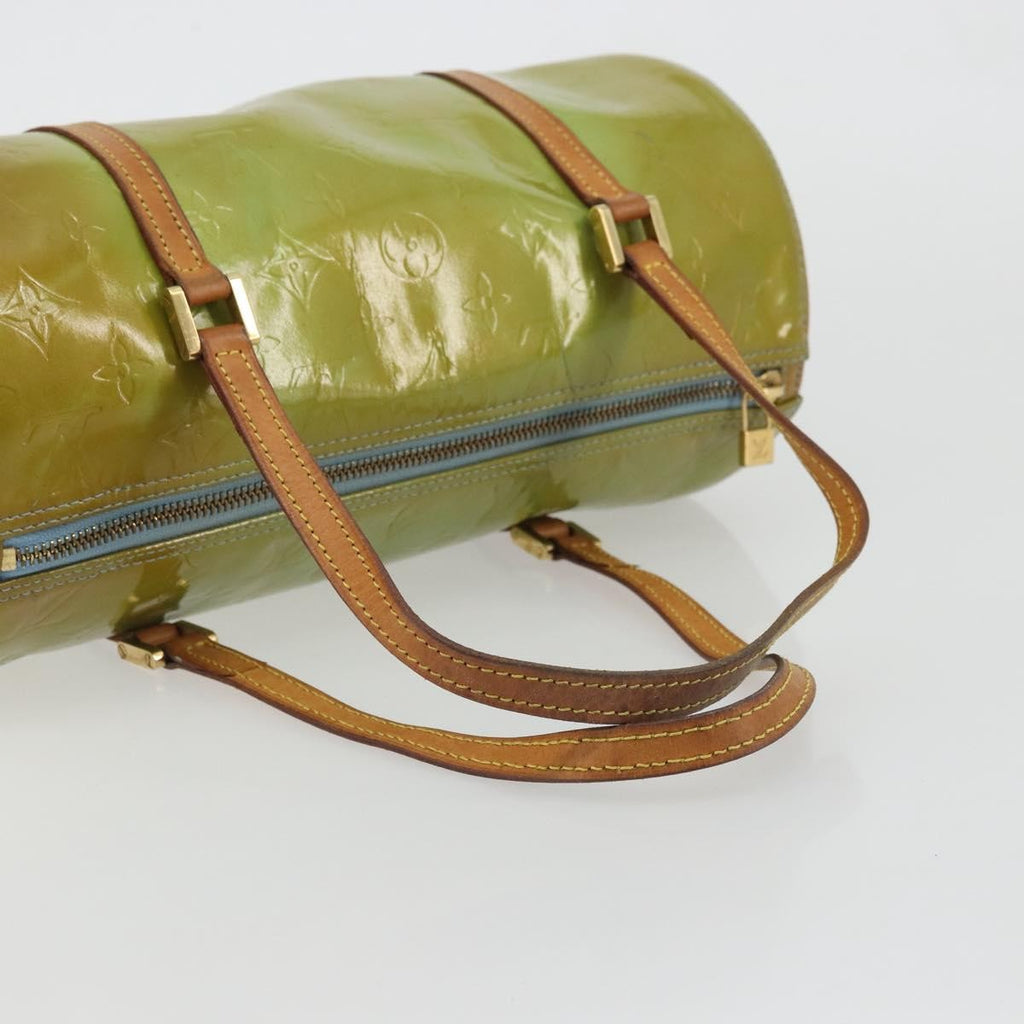 Louis Vuitton Bedford Handbag Monogram Vernis Green Patent_Leather Handbag (Pre-Owned)