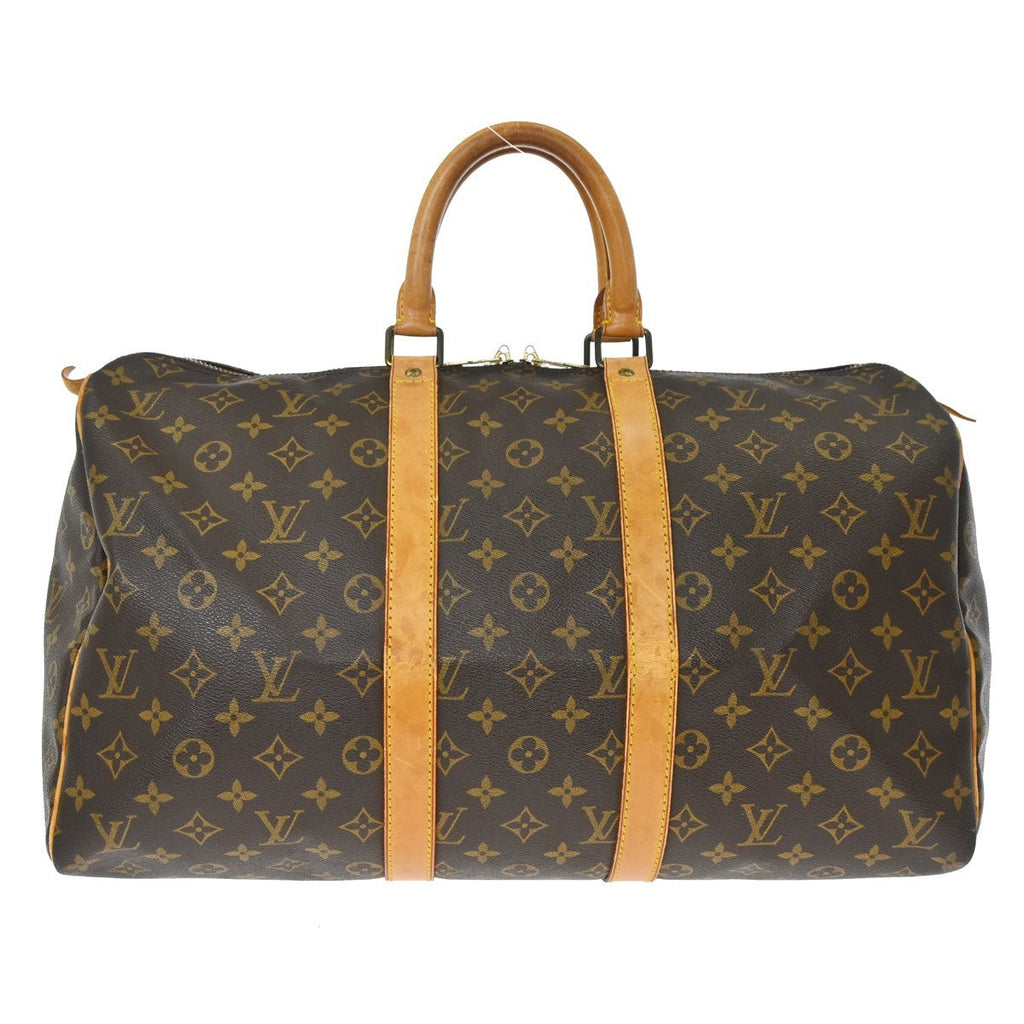 Louis Vuitton Keepall Bag Monogram Canvas Brown Canvas Travel Bag Bag (Pre-Owned)
