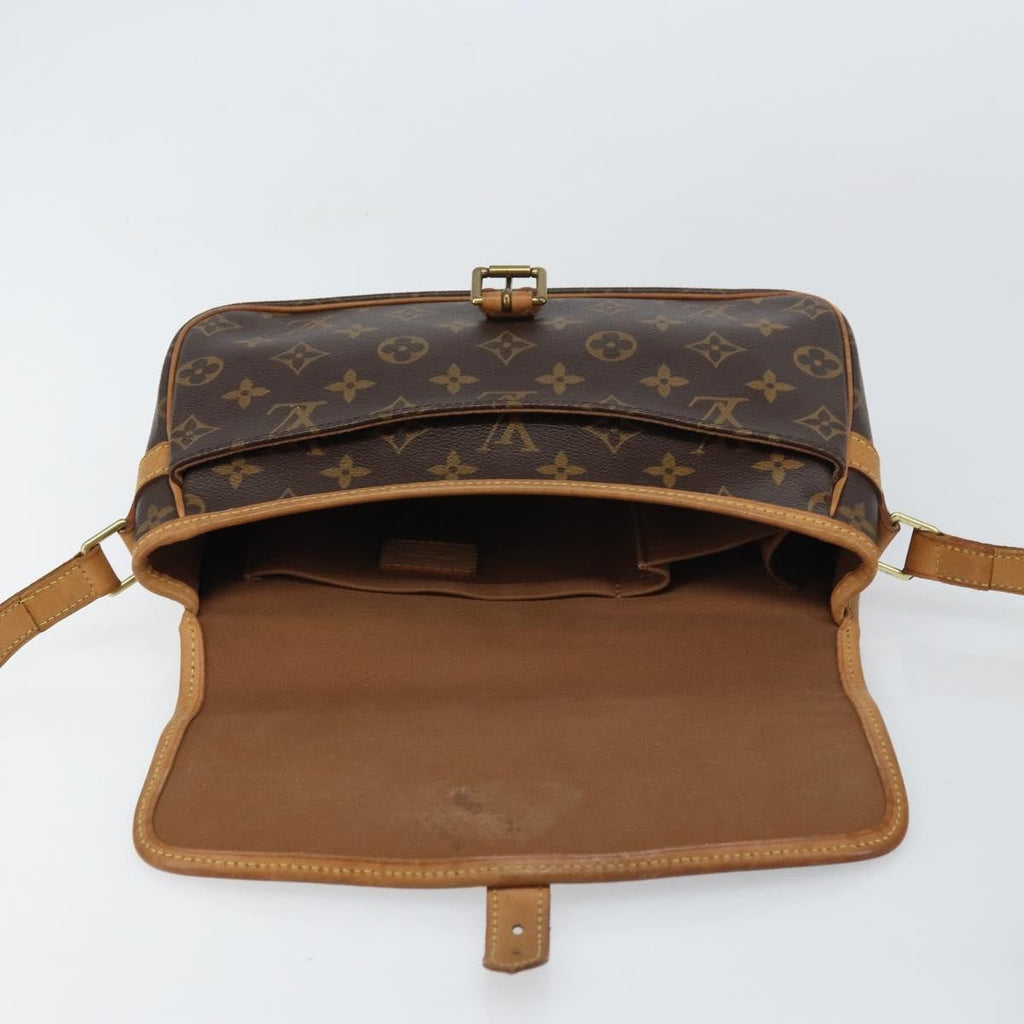 Louis Vuitton Sologne Handbag Monogram Canvas Brown Canvas Shoulder Bag Bag (Pre-Owned)