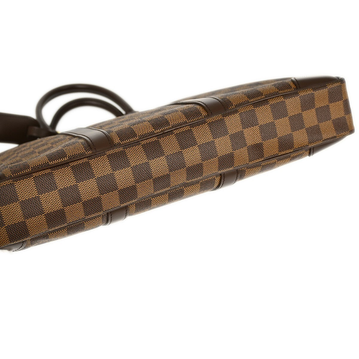 Louis Vuitton Porte-Documents Voyage Briefcase Damier Brown Canvas Briefcase Bag (Pre-Owned)