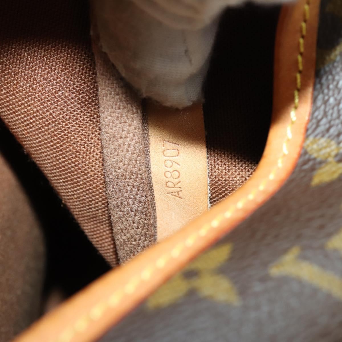 Louis Vuitton Saumur Handbag Monogram Canvas Brown Canvas Shoulder Bag Bag (Pre-Owned)