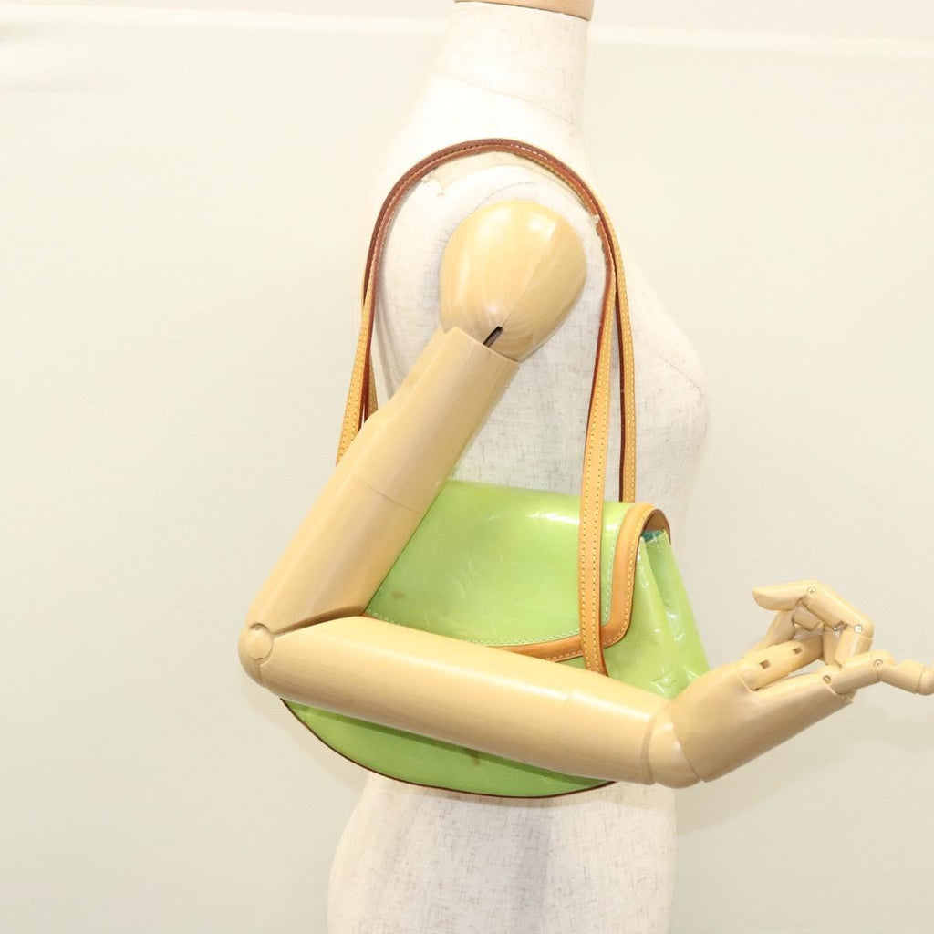 Louis Vuitton Biscayne Bay Handbag Monogram Vernis Green Patent_Leather Shoulder Bag Bag (Pre-Owned)