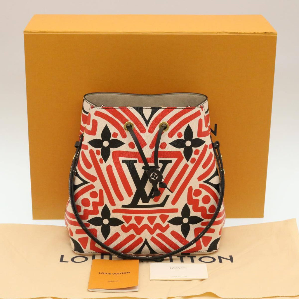 Louis Vuitton Neonoe Handbag Limited Edition Crafty Monogram Giant Red Canvas Bag (Pre-Owned)