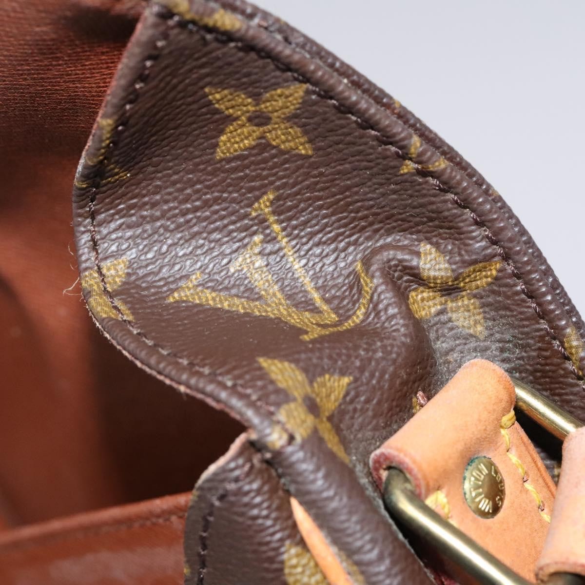 Louis Vuitton Cartouchiere Handbag Monogram Canvas Brown Canvas Shoulder Bag Bag (Pre-Owned)