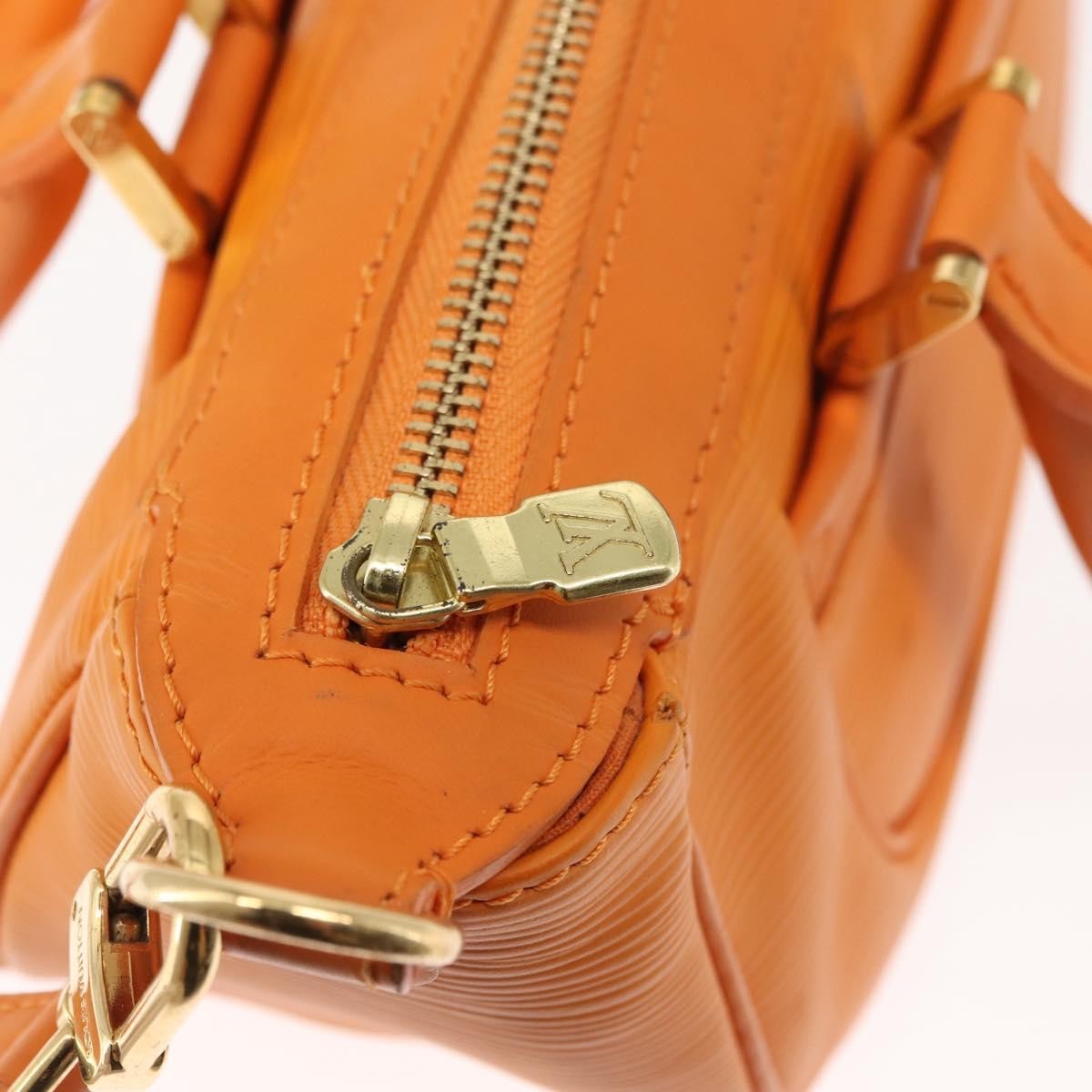 Louis Vuitton Danura Handbag Epi Orange Leather Handbag (Pre-Owned)