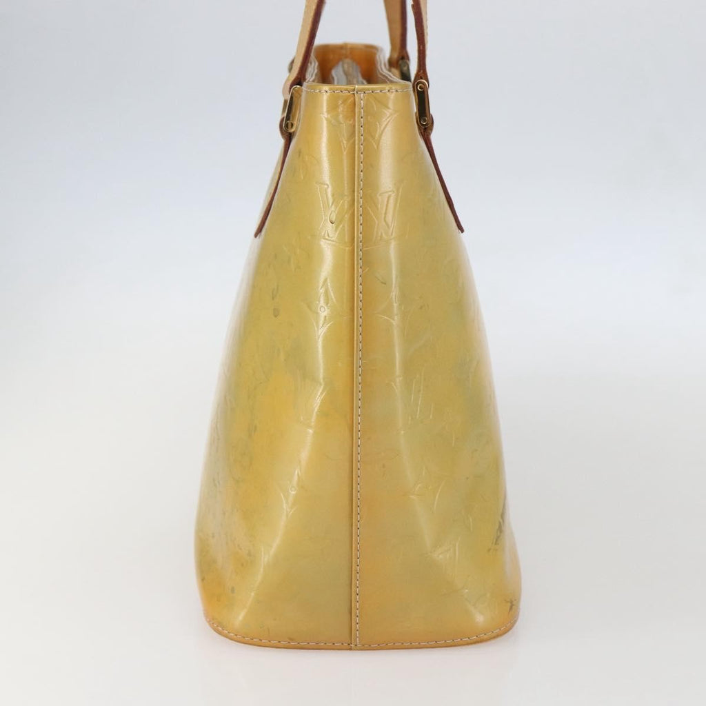Louis Vuitton Houston Handbag Monogram Vernis Beige Patent_Leather Tote Bag Bag (Pre-Owned)