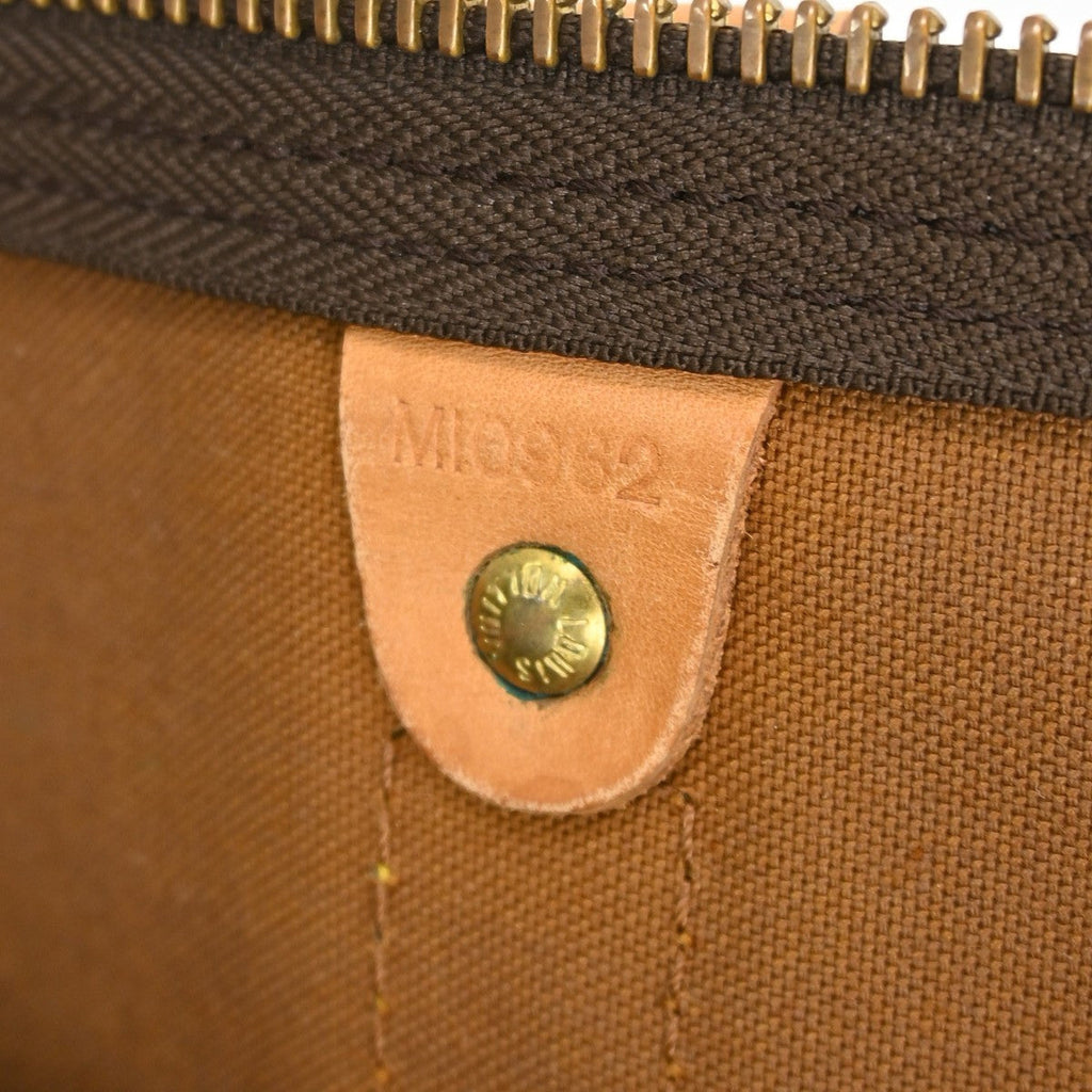 Louis Vuitton Keepall Bag Monogram Canvas Brown Canvas Travel Bag Bag (Pre-Owned)