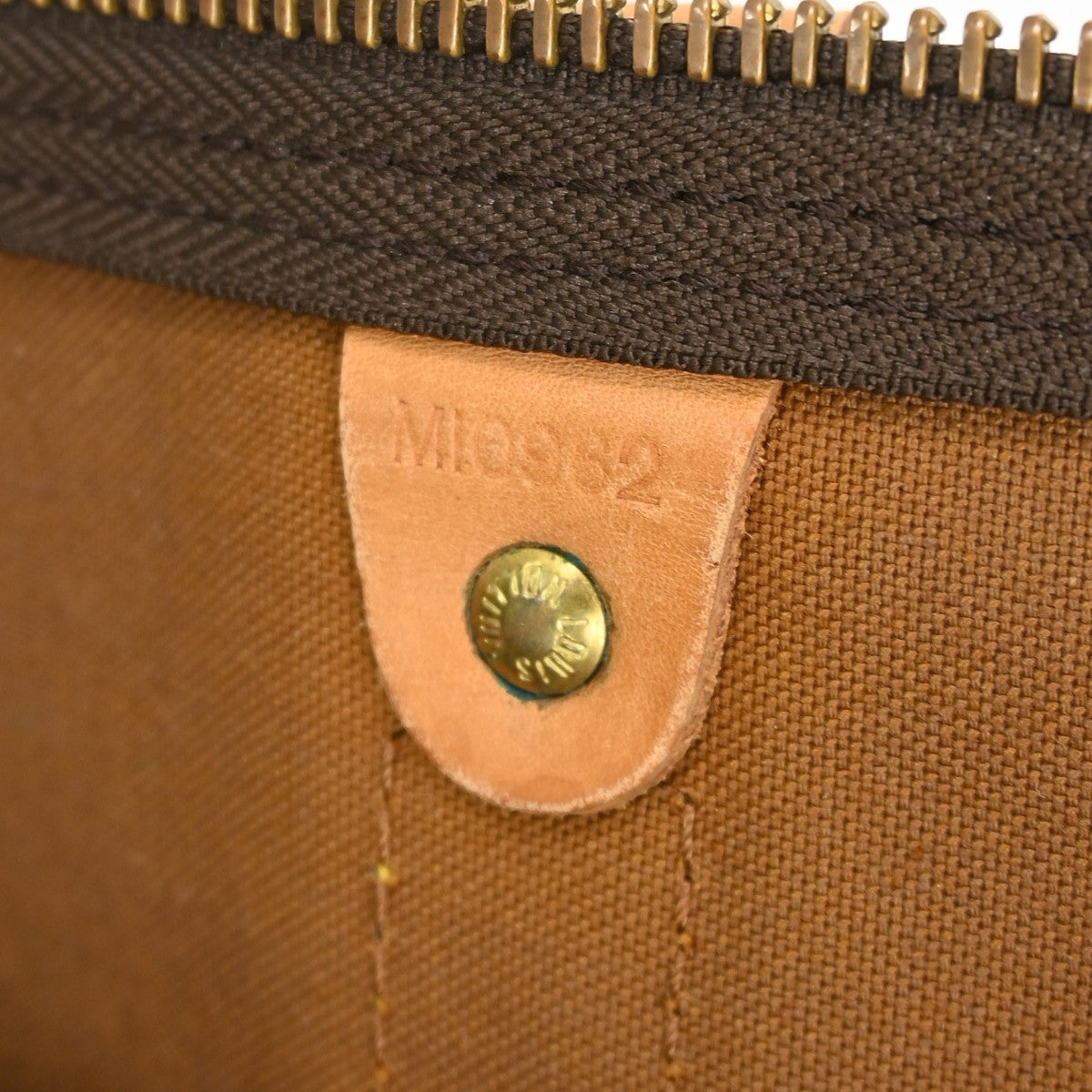 Louis Vuitton Keepall Bag Monogram Canvas Brown Canvas Travel Bag Bag (Pre-Owned)