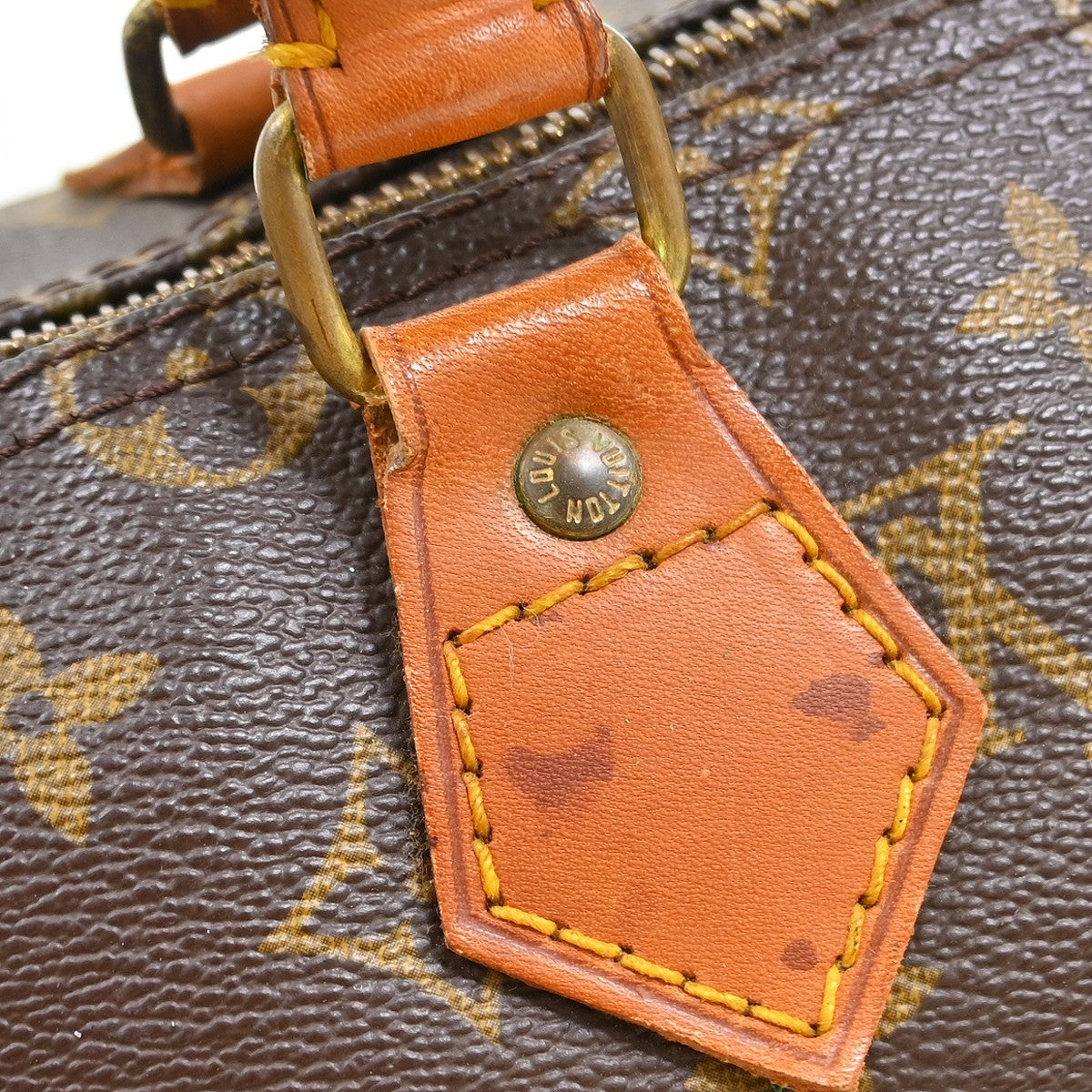 Louis Vuitton Speedy Handbag Monogram Canvas Brown Canvas Handbag (Pre-Owned)