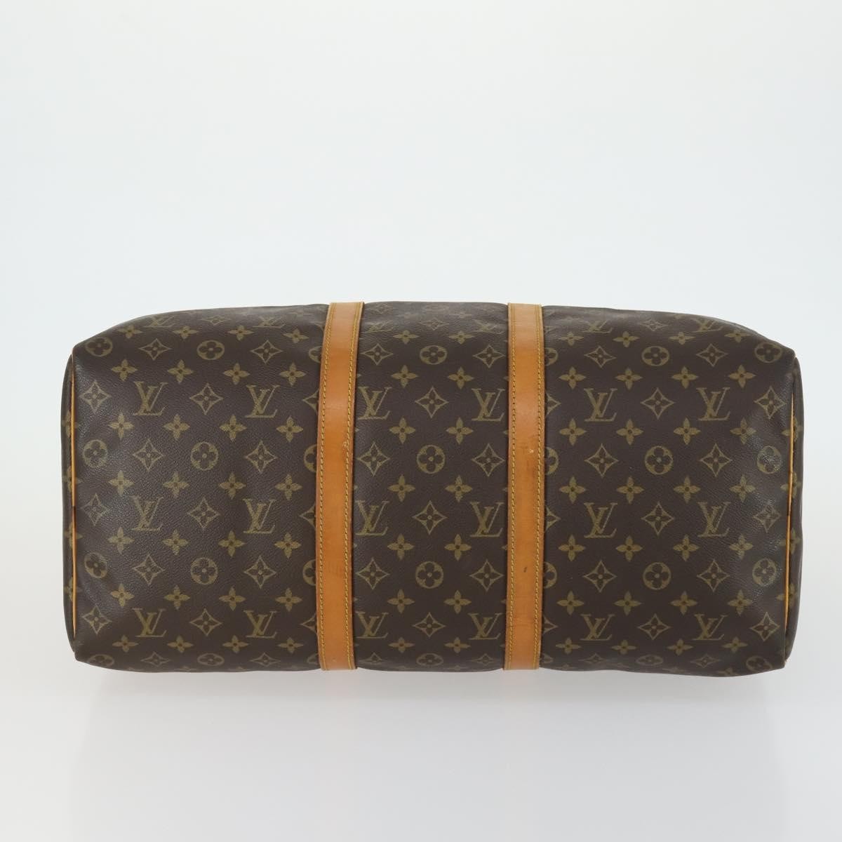 Louis Vuitton Keepall Bag Monogram Canvas Brown Canvas Travel Bag Bag (Pre-Owned)