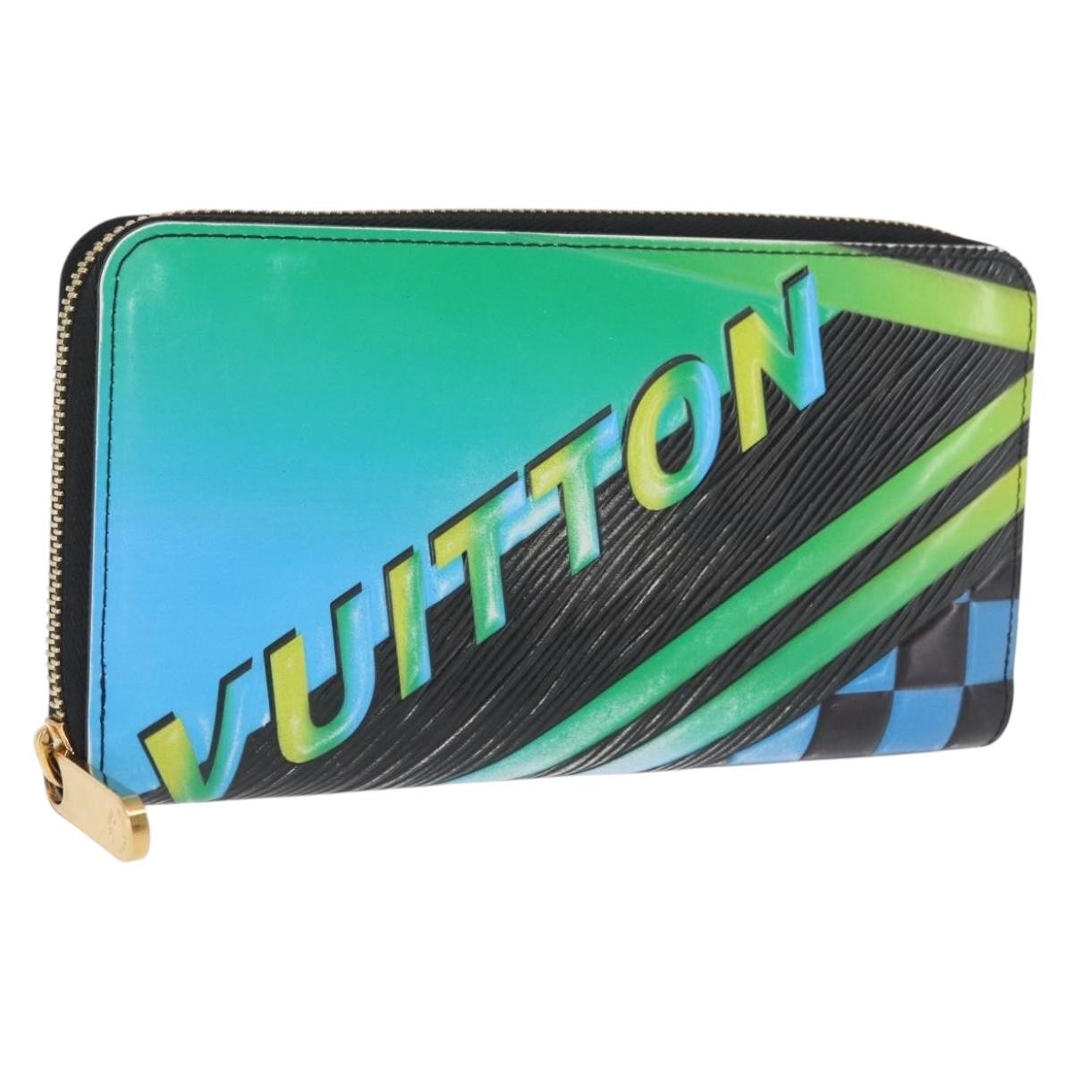 Louis Vuitton Zippy Wallet Nm Epi Race Édition Limitée Blue Leather Wallets Accessory (Pre-Owned)