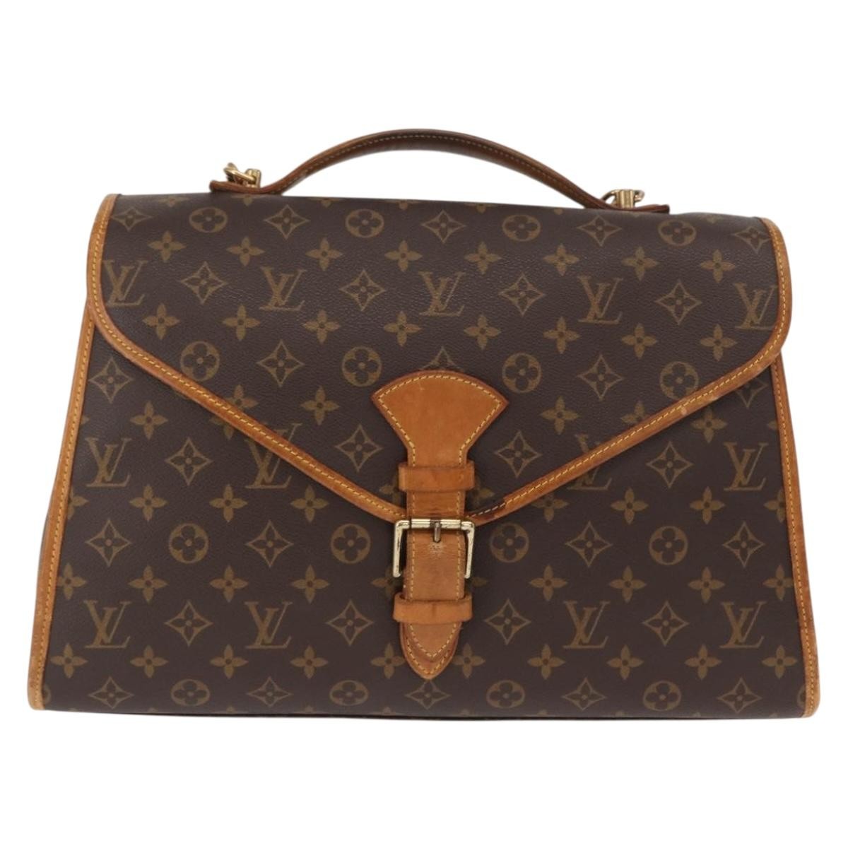 Louis Vuitton Beverly Briefcase Monogram Canvas Brown Canvas Briefcase Bag (Pre-Owned)
