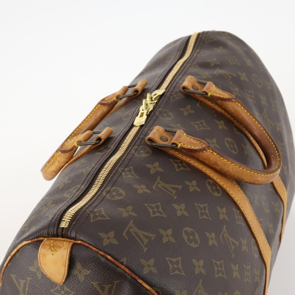 Louis Vuitton Keepall Bag Monogram Canvas Brown Canvas Travel Bag Bag (Pre-Owned)