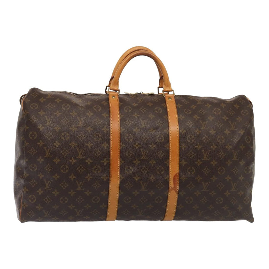Louis Vuitton Keepall Bag Monogram Canvas Brown Canvas Travel Bag Bag (Pre-Owned)