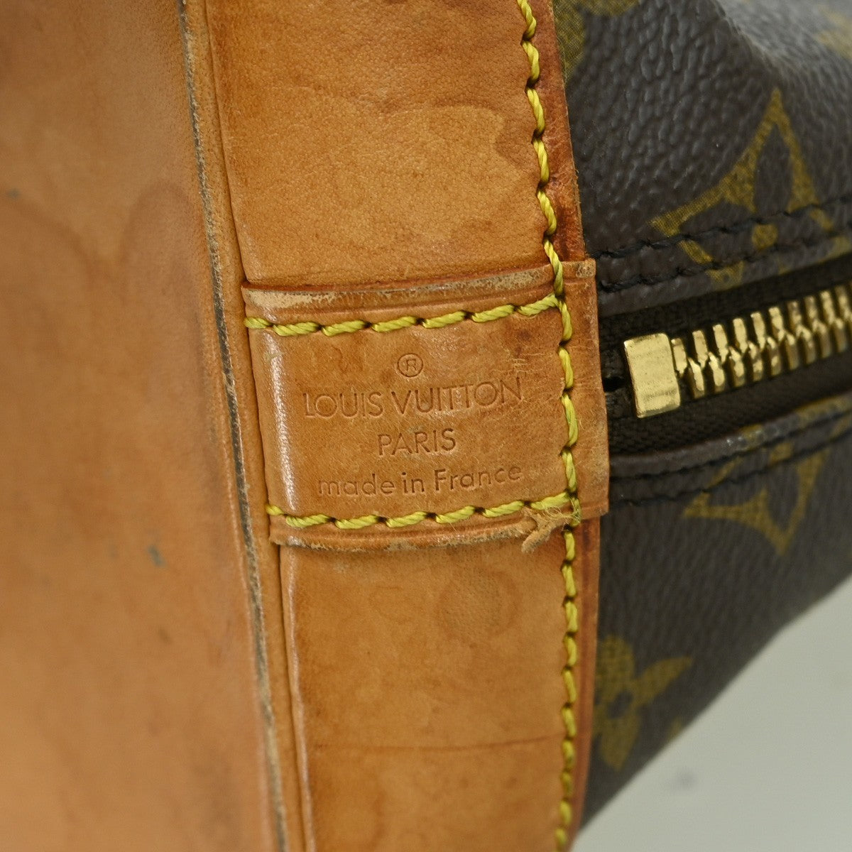 Louis Vuitton Alma Handbag Monogram Canvas Brown Canvas Handbag (Pre-Owned)