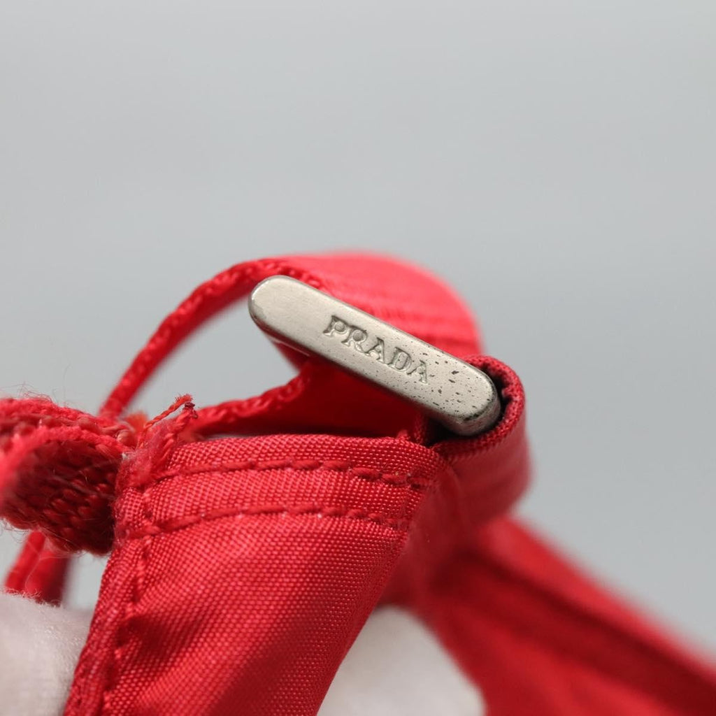 Prada Flat Messenger Bag Tessuto Red Nylon Shoulder Bag Bag (Pre-Owned)