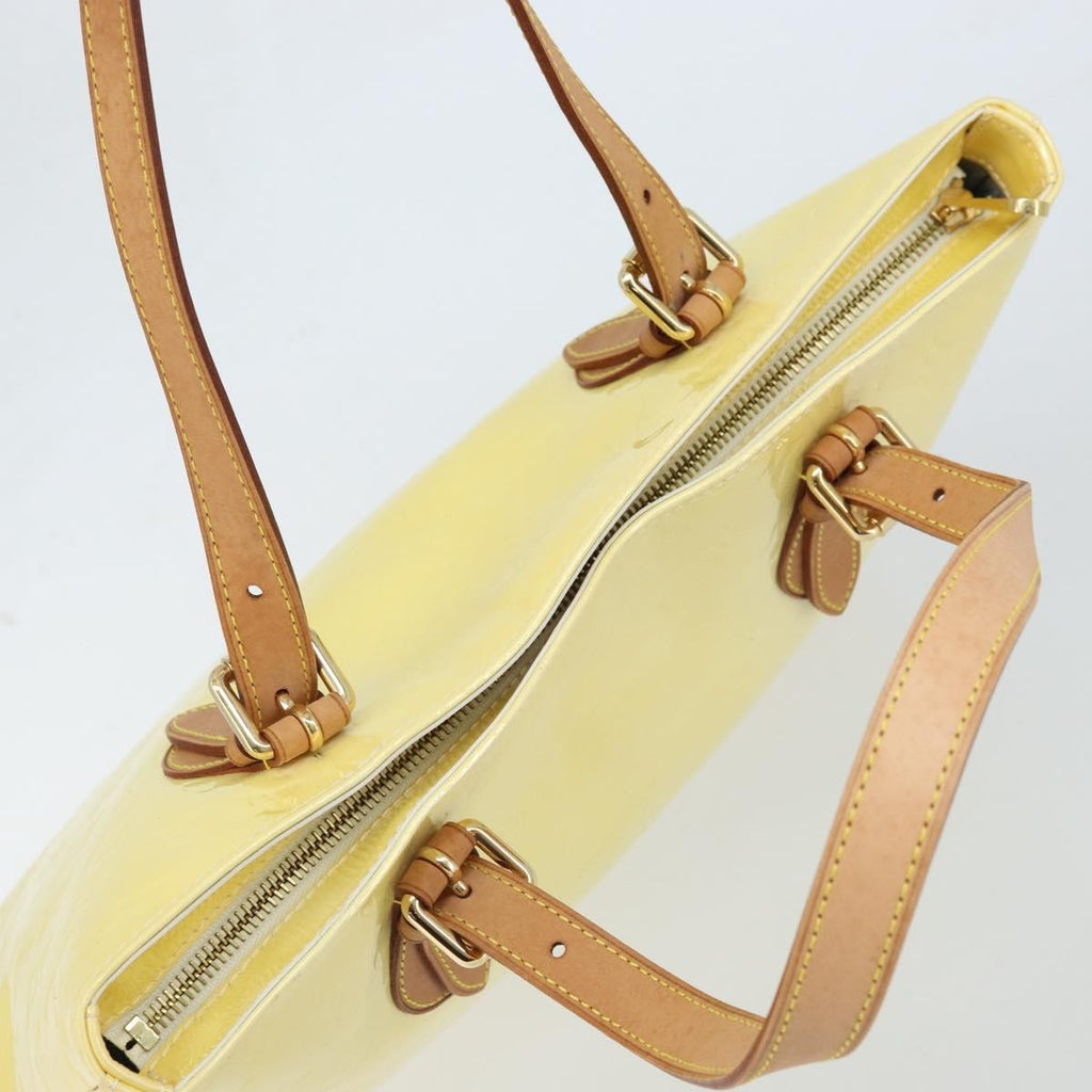 Louis Vuitton Brentwood Handbag Monogram Vernis Yellow Patent_Leather Tote Bag Bag (Pre-Owned)