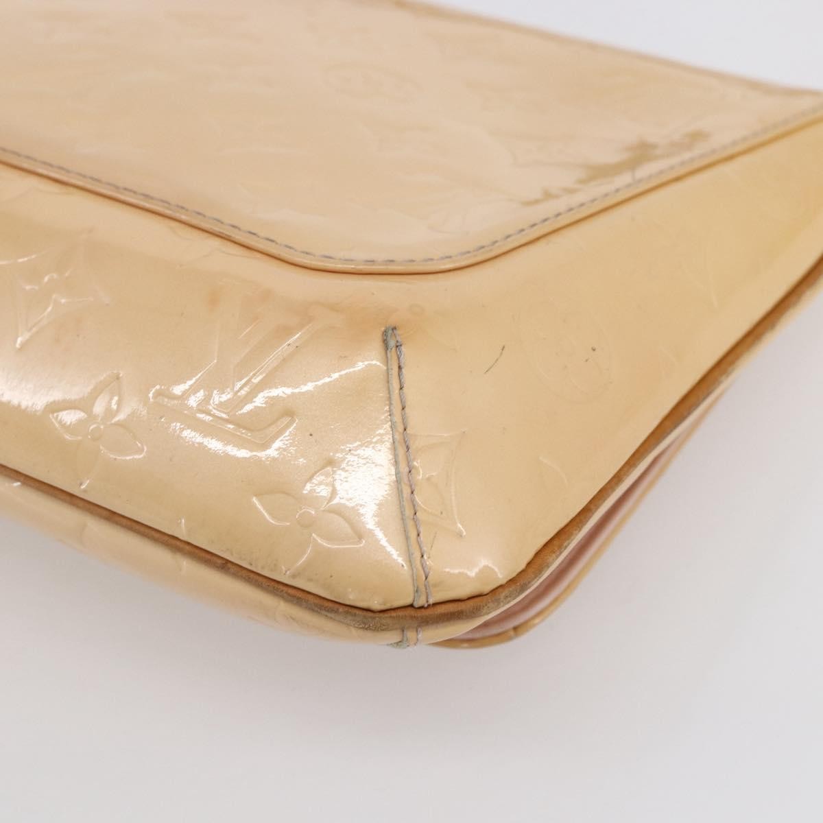 Louis Vuitton Thompson Street Handbag Monogram Vernis Beige Patent_Leather Shoulder Bag Bag (Pre-Owned)