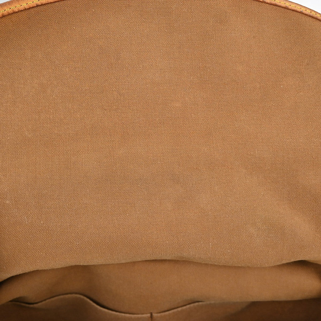 Louis Vuitton Saumur Handbag Monogram Canvas Brown Canvas Shoulder Bag Bag (Pre-Owned)