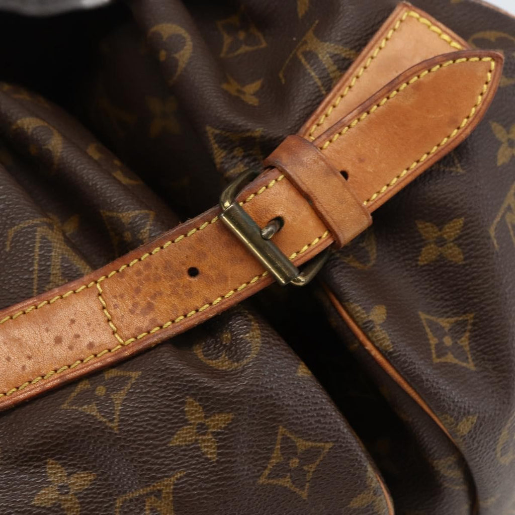 Louis Vuitton Saumur Handbag Monogram Canvas Brown Canvas Shoulder Bag Bag (Pre-Owned)