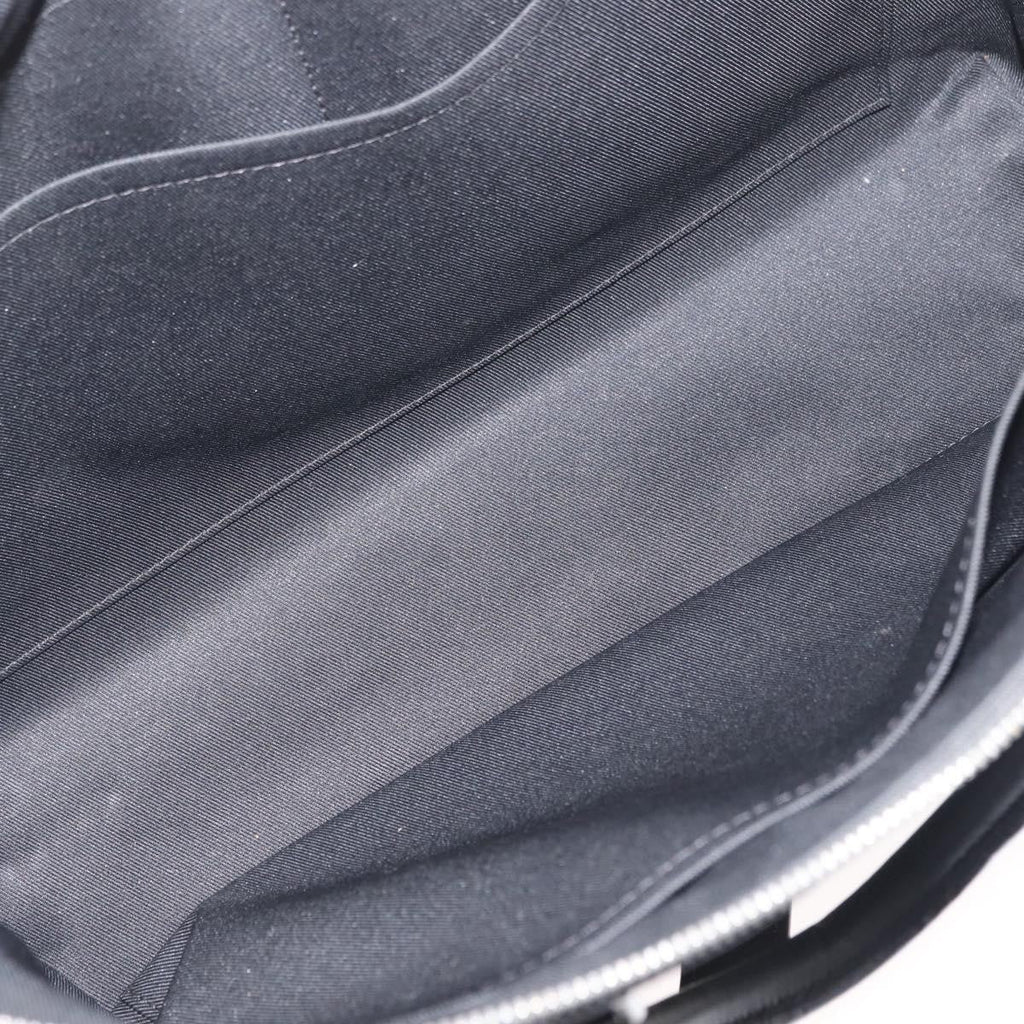 Louis Vuitton Avenue Soft Briefcase Damier Infini Leather Black Leather Briefcase Bag (Pre-Owned)