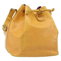 Louis Vuitton Petit Noe Handbag Epi Leather Yellow Leather Shoulder Bag Bag (Pre-Owned)