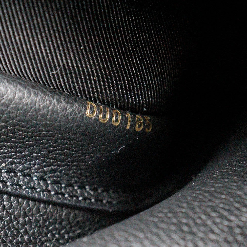 Louis Vuitton Lockme Handbag Leather Black Leather Handbag (Pre-Owned)