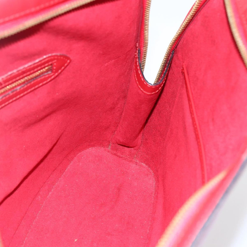 Louis Vuitton Lussac Handbag Epi Leather Red Leather Shoulder Bag Bag (Pre-Owned)