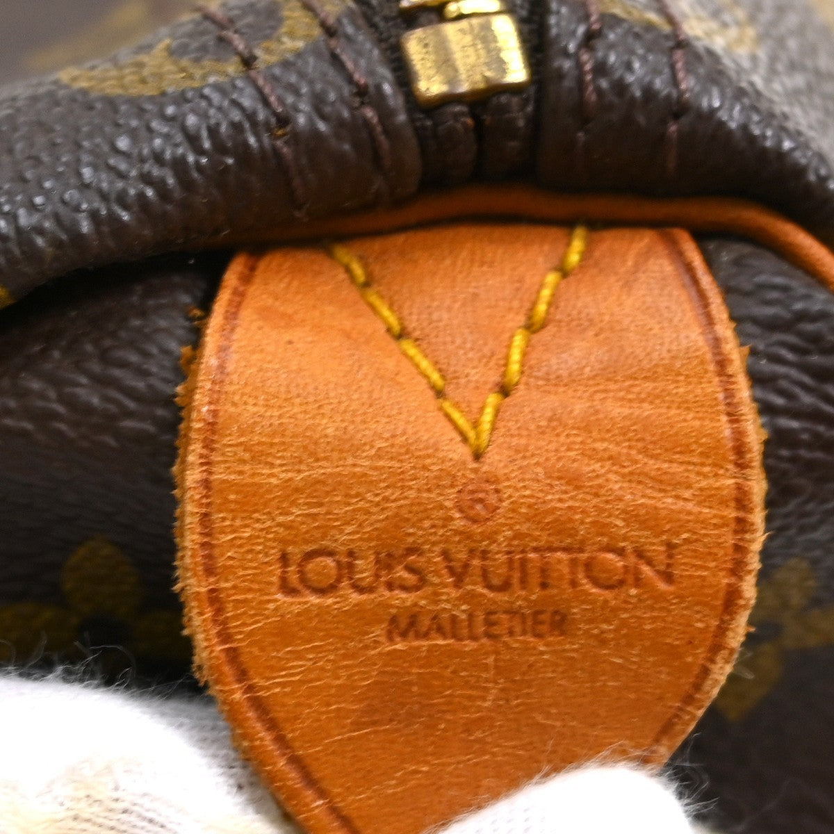 Louis Vuitton Speedy Handbag Monogram Canvas Brown Canvas Handbag (Pre-Owned)