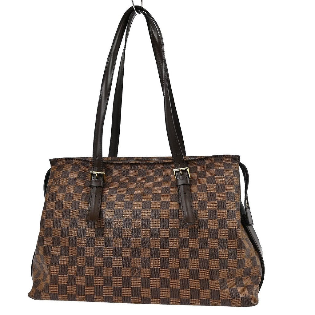 Louis Vuitton Chelsea Handbag Damier Brown Canvas Tote Bag Bag (Pre-Owned)