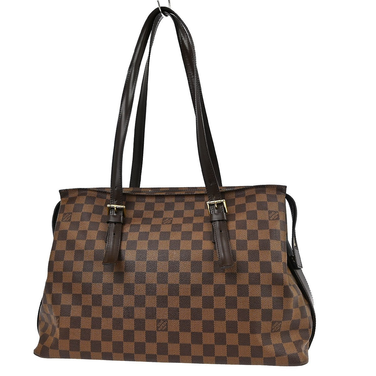Louis Vuitton Chelsea Handbag Damier Brown Canvas Tote Bag Bag (Pre-Owned)