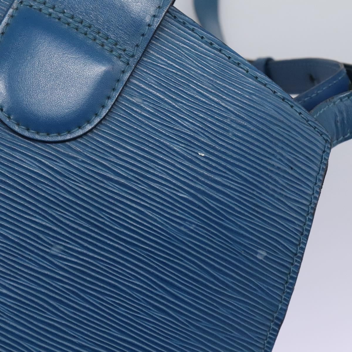 Louis Vuitton Cluny Shoulder Bag Epi Leather Blue Leather Shoulder Bag Bag (Pre-Owned)