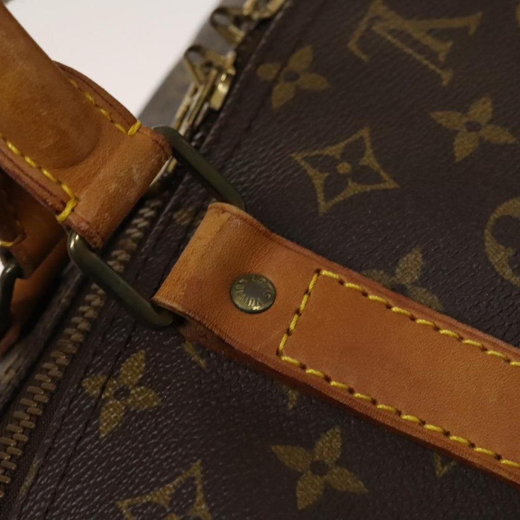 Louis Vuitton Keepall Bag Monogram Canvas Brown Canvas Travel Bag Bag (Pre-Owned)