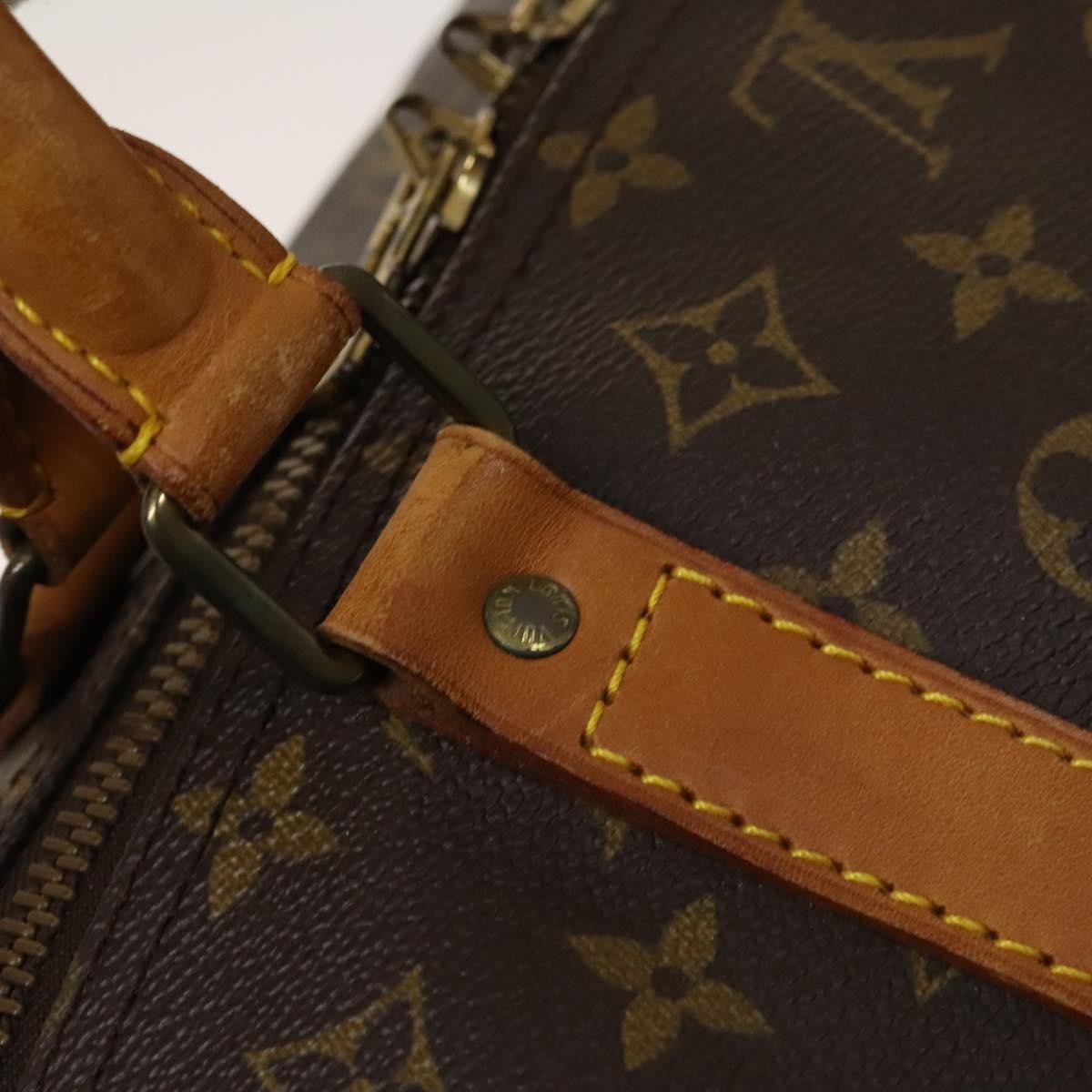 Louis Vuitton Keepall Bag Monogram Canvas Brown Canvas Travel Bag Bag (Pre-Owned)