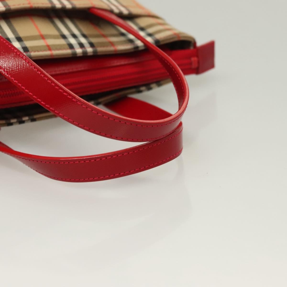 Burberry Nova Check Handbag Nova Check Canvas And Leather Beige Canvas Handbag (Pre-Owned)