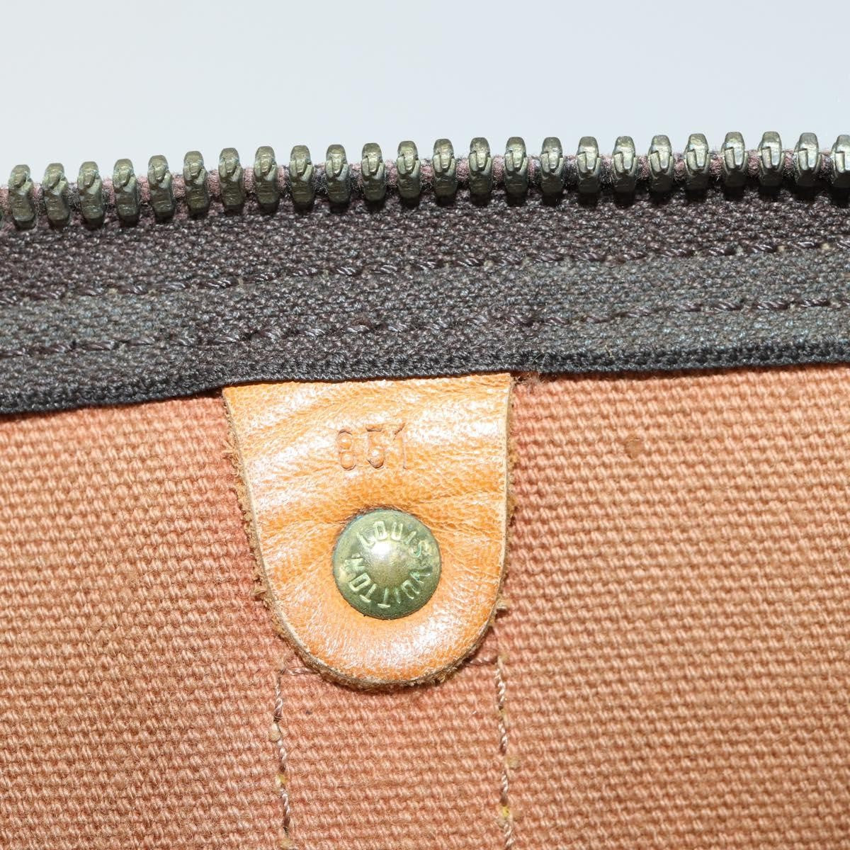Louis Vuitton Keepall Bag Monogram Canvas Brown Canvas Travel Bag Bag (Pre-Owned)