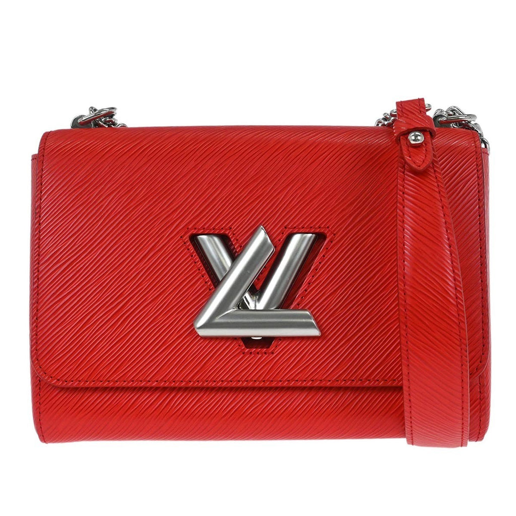 Louis Vuitton Twist Handbag Epi Leather Red Leather Shoulder Bag Bag (Pre-Owned)