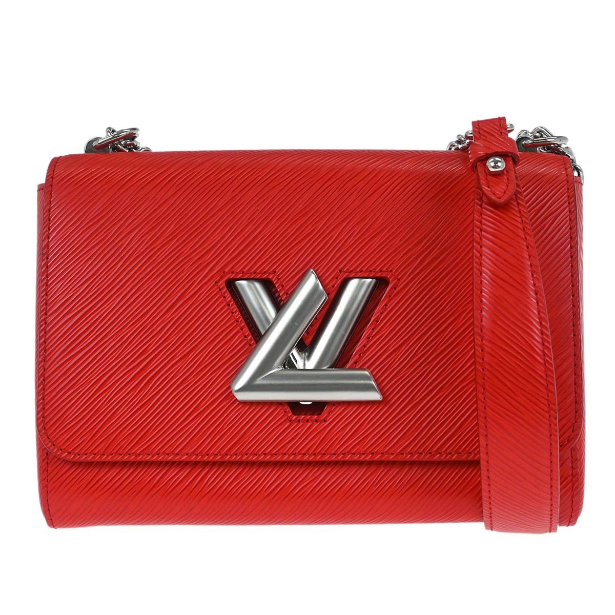 Louis Vuitton Twist Handbag Epi Leather Red Leather Shoulder Bag Bag (Pre-Owned)