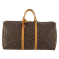 Louis Vuitton Keepall Bag Monogram Canvas Brown Canvas Travel Bag Bag (Pre-Owned)