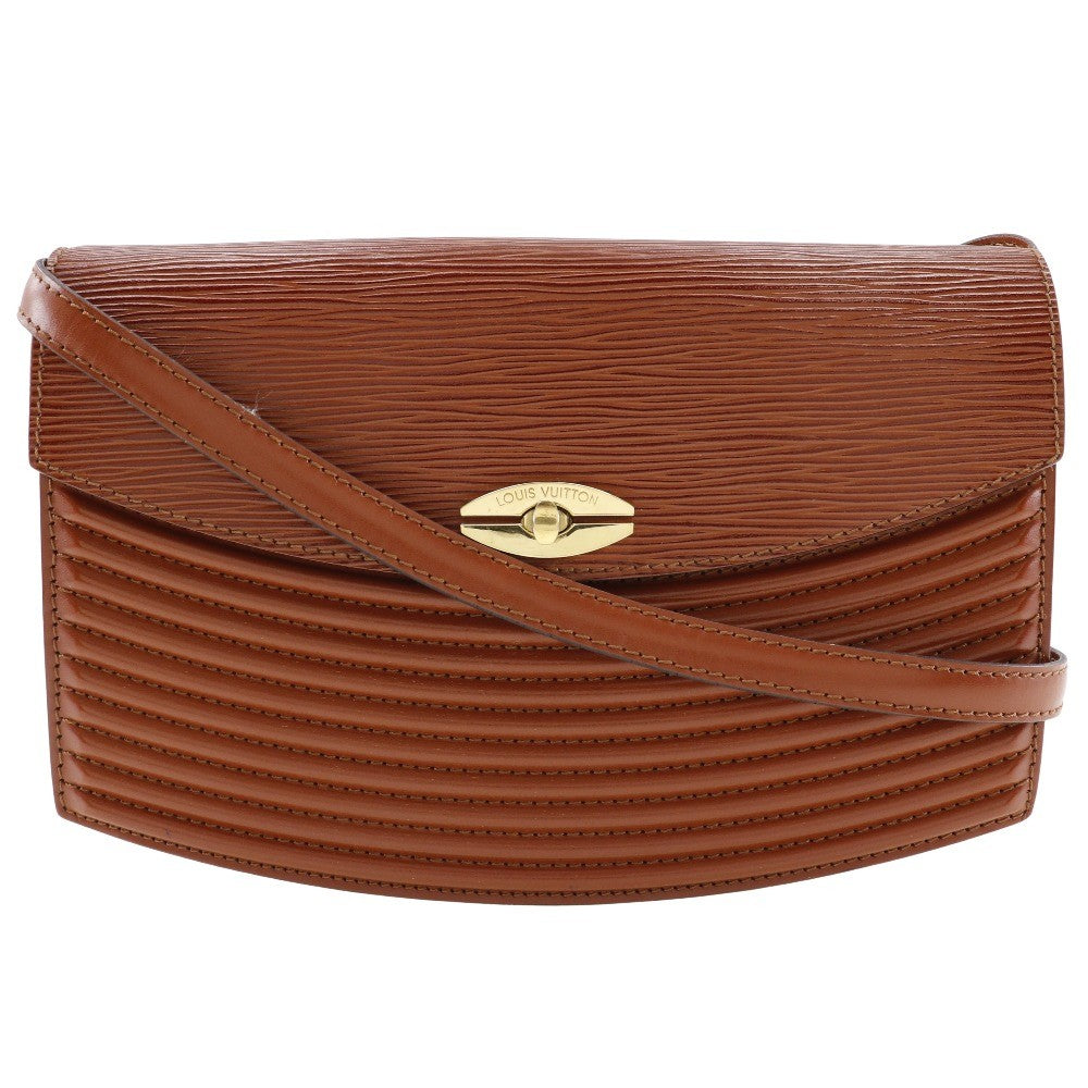 Louis Vuitton Prebourg Shoulder Bag Epi Leather Brown Leather Shoulder Bag Bag (Pre-Owned)