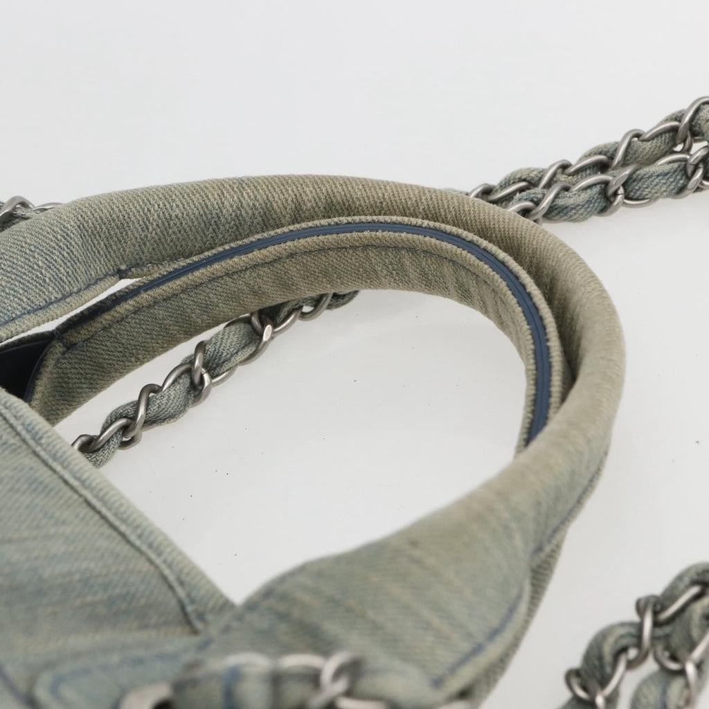 Chanel Deauville Nm Tote Denim Blue Denim_Jeans Tote Bag Bag (Pre-Owned)