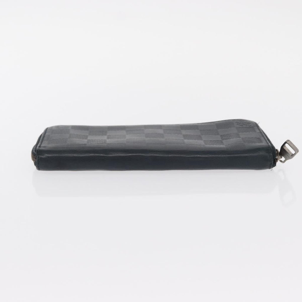 Louis Vuitton Zippy Wallet Vertical Damier Infini Leather Navy Leather Wallets Accessory (Pre-Owned)