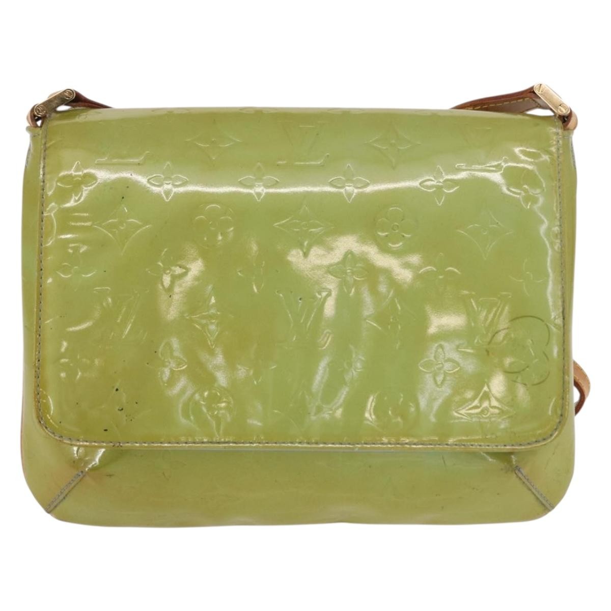 Louis Vuitton Thompson Street Handbag Monogram Vernis Blue Patent_Leather Shoulder Bag Bag (Pre-Owned)