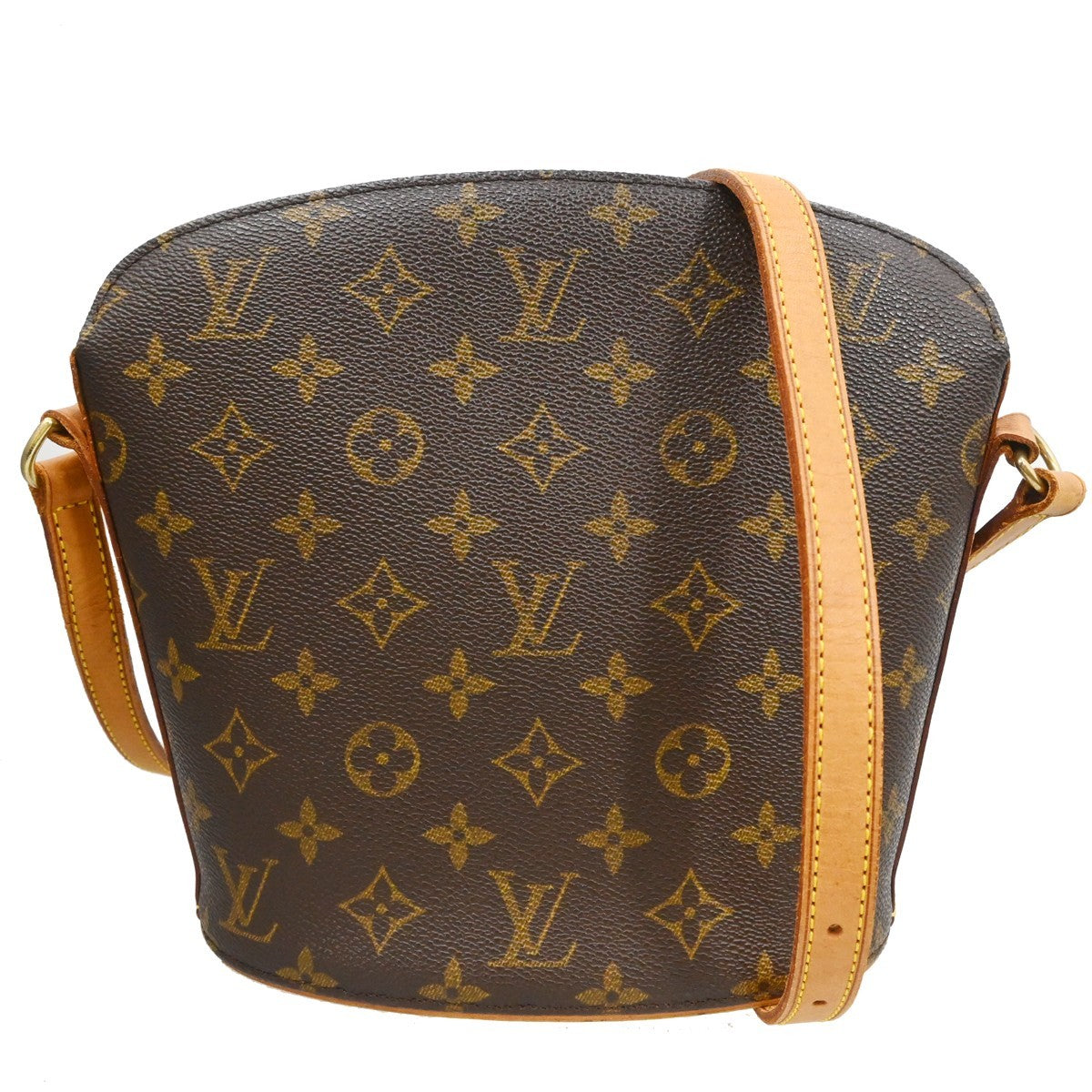 Louis Vuitton Drouot Handbag Monogram Canvas Brown Canvas Shoulder Bag Bag (Pre-Owned)