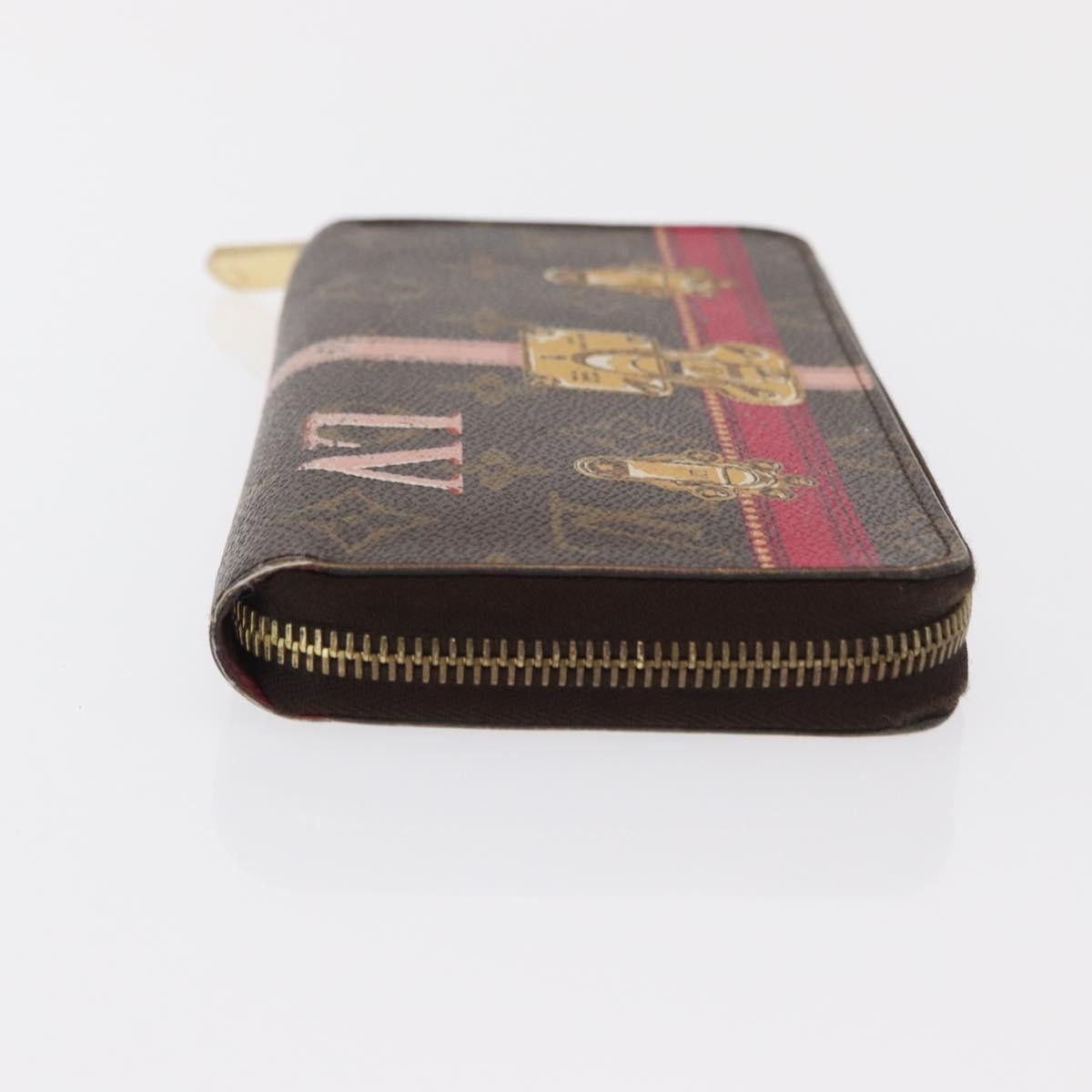 Louis Vuitton Zippy Wallet Canvas Brown Canvas Wallets Accessory (Pre-Owned)