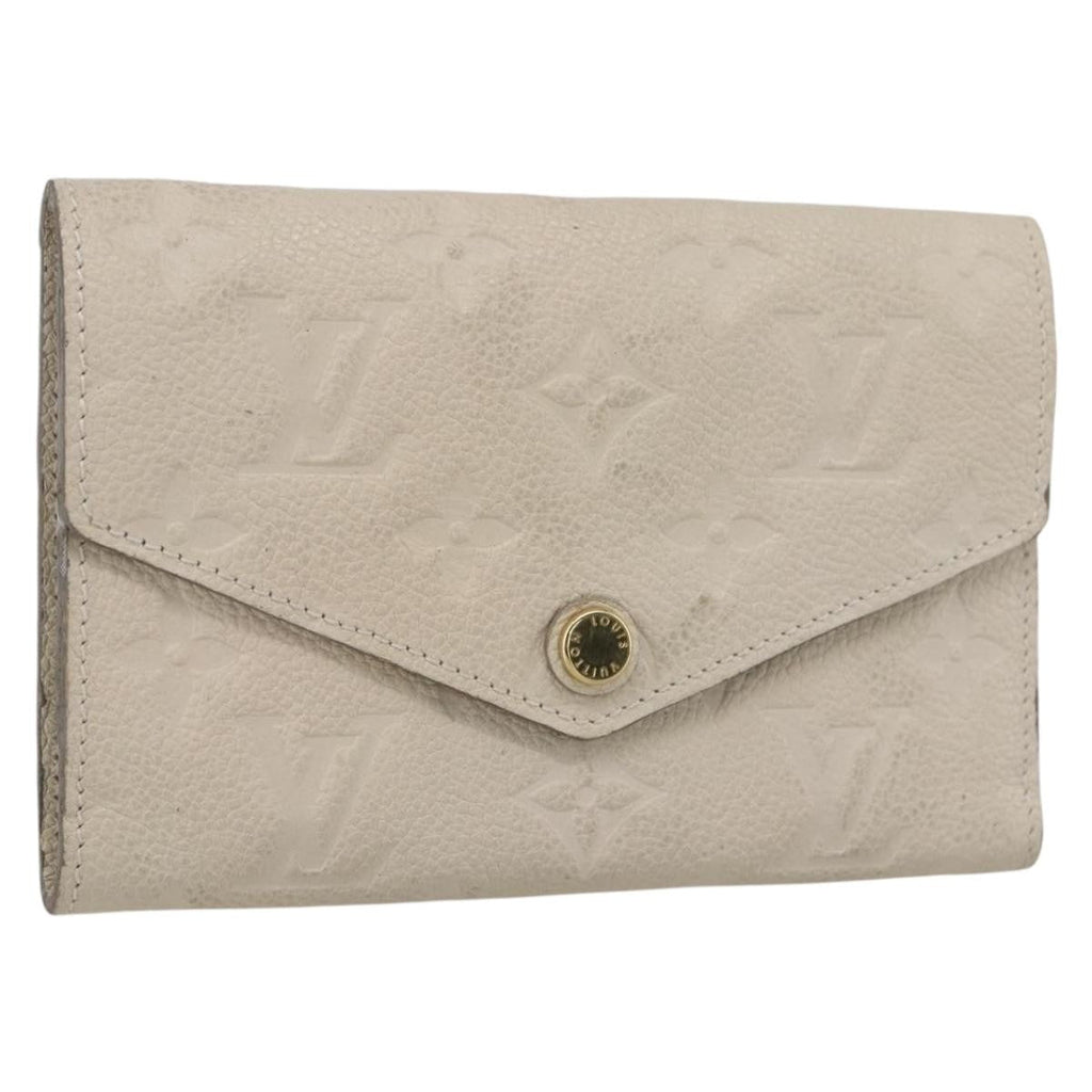 Louis Vuitton Zoe Wallet Monogram Empreinte Leather Beige Leather Wallets Accessory (Pre-Owned)