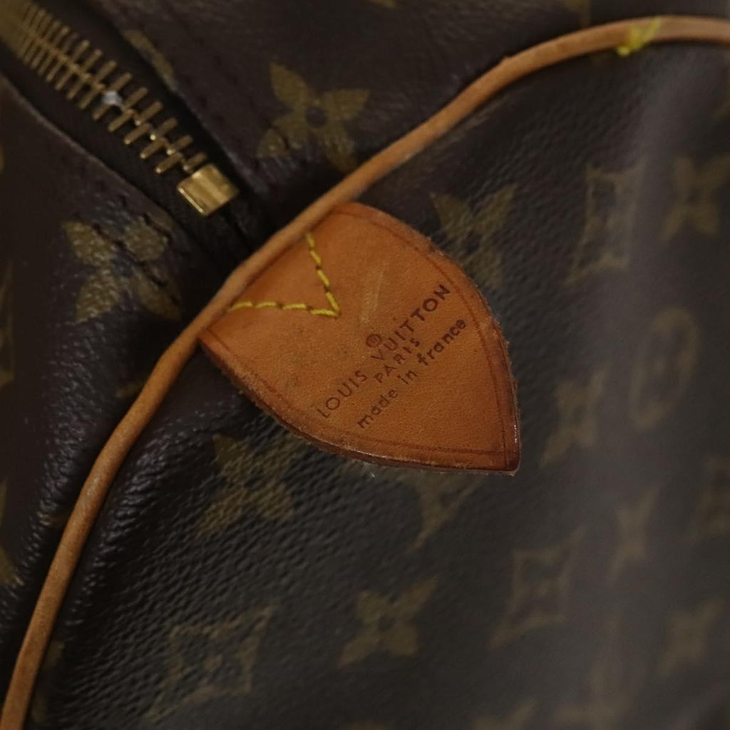 Louis Vuitton Keepall Bag Monogram Canvas Brown Canvas Travel Bag Bag (Pre-Owned)