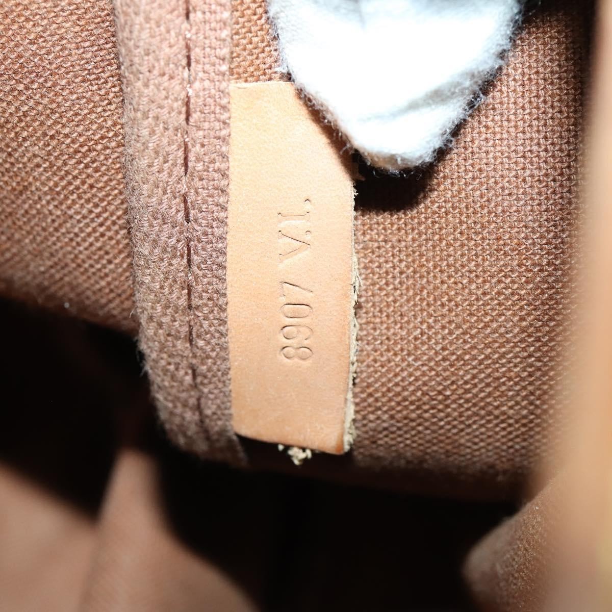 Louis Vuitton Saumur Handbag Monogram Canvas Brown Canvas Shoulder Bag Bag (Pre-Owned)