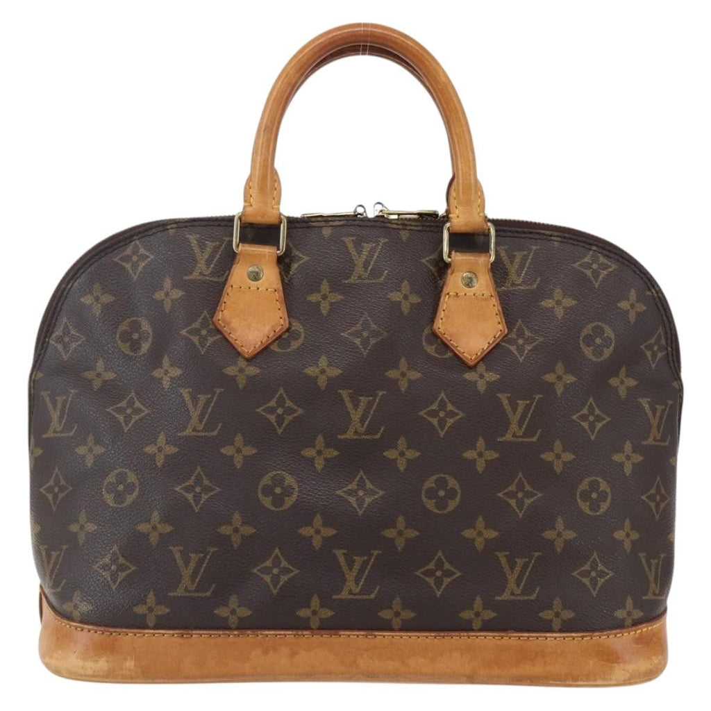 Louis Vuitton Vintage Alma Handbag Monogram Canvas Brown Canvas Handbag (Pre-Owned)
